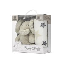 NAPPY одеяло с играчка 90х75cm Lorelli Бежово