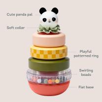 Бебешка играчка, Taf Toys, Кула с рингове за нанизване, Панда