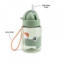 Бутилка със сламка Done by Deer Playground Green 280 мл