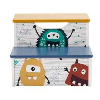 Детско дървено стъпало-столче Ginger Home Monsters