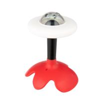 Сензорна дрънкалка с чесалка Canpol babies, 0м+, червена