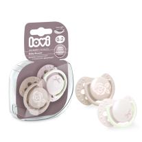 Силиконови залъгалки за новородени LOVI, Mini, Baby Shower Girl, 2 бр, 0-2 м