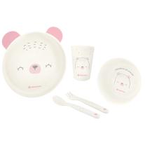 Сет за хранене пластмаса Bear with me KIKKA BOO Pink