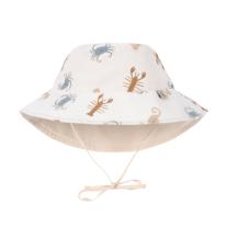 Детска слънцезащитна шапка с UV защита 80+ Lassig LSF Sun Protection Sea Animals milky