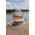 Детска слънцезащитна шапка с UV защита 80+ Lassig LSF Sun Protection Pebbles multicolor/milky