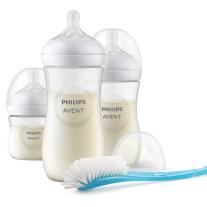 Комплект за новородено Natural Response 3.0 Philips AVENT - 3 шишета и четка за почистване.