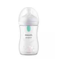 Шише Natural Response 3.0 с клапа AirFree Philips AVENT с картинка звезди, 260 мл с биберон 1м+, flow 3