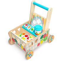 Дървена количка - сортер с хранителни продукти Melissa & Doug 