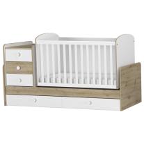 Трансформиращо се детско легло Arbor Baby & Junior Артизан + Бяло