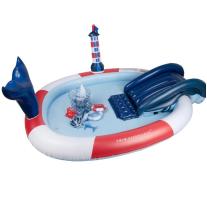 Голям басейн с пързалка Swim Essentials "Whale"