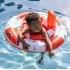 Пояс ⌀69 см. за бебета 0-1 години Swim Essentials "Red-white Whale Life Boy"