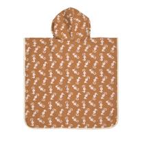 Детско пончо за къпане Lassig LSF Beach Poncho Seahorse caramel 