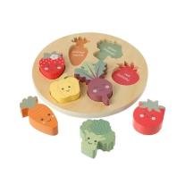 Дървен Пъзел "Щастливи Зеленчуци" Orange Tree Toys Spring Garden