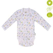 Bio Baby Бебешко боди с дълъг ръкав от 100% органичен памук