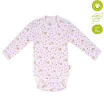Bio Baby Бебешко боди с дълъг ръкав от 100% органичен памук