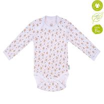 Bio Baby Бебешко боди с дълъг ръкав от 100% органичен памук