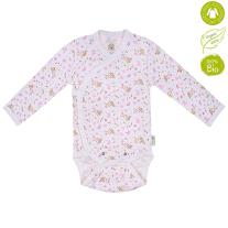 Bio Baby Бебешко боди прегърни ме с дълъг ръкав от 100% органичен памук