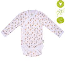 Bio Baby Бебешко боди прегърни ме с дълъг ръкав от 100% органичен памук