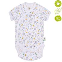 Bio Baby Бебешко боди прегърни ме с къс ръкав от 100% органичен памук