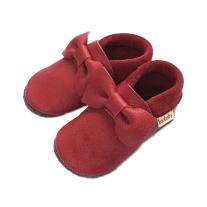 Бебешки кожени пантофки BaoBaby Pirouette cherry