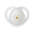 Ортодонтични залъгалки Tommee Tippee NIGHT TIME със светеща в тъмното дръжка 0-6м Бяла и синя с декор луна и звезда