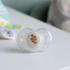 Ортодонтични залъгалки Tommee Tippee NIGHT TIME със светеща в тъмното дръжка 18-36м Розови с декор луна и листо