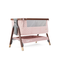 Бебешко сгъваемо легло Tutti Bambini CoZee® LUXE WALNUT/BLUSH