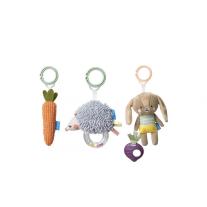 Комплект интерактивни плюшени играчки, Taf Toys, Джени, Спайк и Морковът, 3 броя