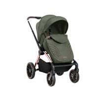 Бебешка количка 2в1 с кош за новородено KIKKA BOO Kara Army Green