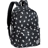 Ученическа раница, Playboy, Bunny Pattern, Черна