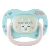 Силиконова симетрична залъгалка Canpol babies, EXOTIC 0-6м, лама