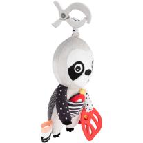 Сензорна мека играчка с дрънкалка и клипс Canpol babies, BabiesBoo SLOTH