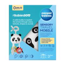 Сензорна мека играчка с дрънкалка и клипс Canpol babies, BabiesBoo