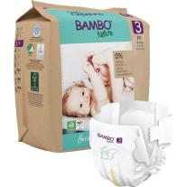 Еко пелени за еднократна употреба Bambo Nature, размер 3, M, 4-8кг., 28 броя, хартиена опаковка