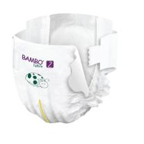 Еко пелени за еднократна употреба Bambo Nature, размер 2, S, 3-6кг., 30 броя, хартиена опаковка