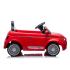Детска лицензирана акумулаторна кола Chipolino Fiat 500 Червена