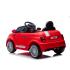 Детска лицензирана акумулаторна кола Chipolino Fiat 500 Червена