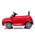 Детска лицензирана акумулаторна кола Chipolino Fiat 500 Червена