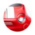 Детска лицензирана акумулаторна кола Chipolino Fiat 500 Червена