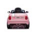 Детска лицензирана акумулаторна кола Chipolino Fiat 500 Розова