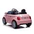 Детска лицензирана акумулаторна кола Chipolino Fiat 500 Розова
