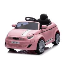 Детска лицензирана акумулаторна кола Chipolino Fiat 500 Розова