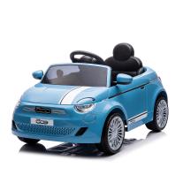 Детска лицензирана акумулаторна кола Chipolino Fiat 500 Синя