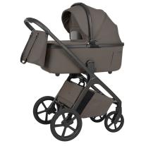 Бебешка количка 2в1 CARRELLO Vector със сгъваем кош за новородено Koa Brown