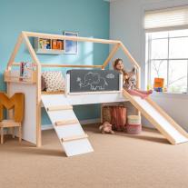 Детско Легло Къщичка GINGER HOME, Монтесори, Подматрачна Рамка 90х200 см