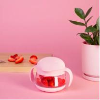 Контейнер за закуски 250мл, 12м+ -Ubbi Blush Pink 