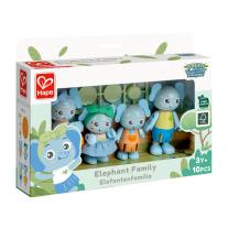 Комплект дървени фигури, Hape, Семейство полярни мечки, 10 части