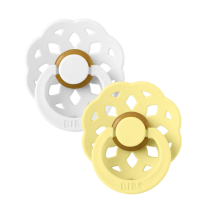 Залъгалки Bibs Boheme, White/Sunshine, 0-6 м