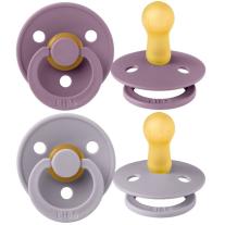 Залъгалки Bibs Colour, Fossil Grey/Mauve, 0-6 м