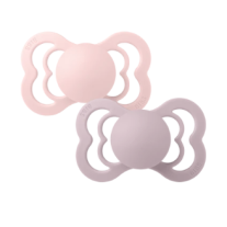 Силиконови залъгалки Bibs Supreme, Blossom/Dusky Lilac, 0-6 м